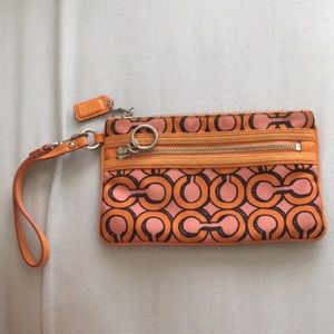 Coach poppy wristlet